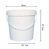 Maxbell 13L PP Bucket with Lid and Carrying Handle Accessory 26x29.5cm Yogurt Bucket