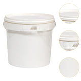 Maxbell 13L PP Bucket with Lid and Carrying Handle Accessory 26x29.5cm Yogurt Bucket