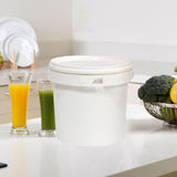Maxbell 13L PP Bucket with Lid and Carrying Handle Accessory 26x29.5cm Yogurt Bucket