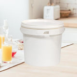 Maxbell 13L PP Bucket with Lid and Carrying Handle Accessory 26x29.5cm Yogurt Bucket