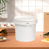Maxbell 13L PP Bucket with Lid and Carrying Handle Accessory 26x29.5cm Yogurt Bucket