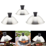 Maxbell Flat Top Griddle Lid Round Cheese Melting Dome for Grilling Steaming Patties 13.5cm