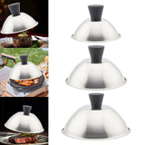 Maxbell Flat Top Griddle Lid Round Cheese Melting Dome for Grilling Steaming Patties 13.5cm