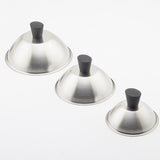 Maxbell Flat Top Griddle Lid Round Cheese Melting Dome for Grilling Steaming Patties 13.5cm