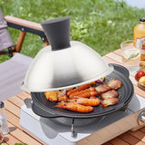 Maxbell Flat Top Griddle Lid Round Cheese Melting Dome for Grilling Steaming Patties 13.5cm