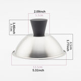 Maxbell Flat Top Griddle Lid Round Cheese Melting Dome for Grilling Steaming Patties 13.5cm