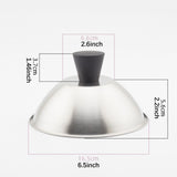 Maxbell Flat Top Griddle Lid Round Cheese Melting Dome for Grilling Steaming Patties 16.5cm