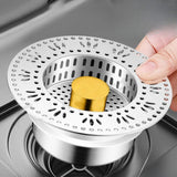Maxbell Kitchen Sink Drain Strainer Stopper Sturdy Multipurpose Anti Clogging Basket