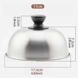 Maxbell Burger Cover Universal Cheese Melting Dome for Sandwiches Patties Hamburgers 17cm