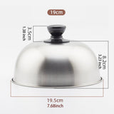 Maxbell Burger Cover Universal Cheese Melting Dome for Sandwiches Patties Hamburgers 19cm