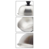 Maxbell Burger Cover Universal Cheese Melting Dome for Sandwiches Patties Hamburgers 19cm