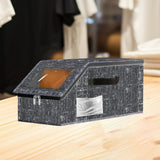 Maxbell Baseball Cap Organizer with Cardboard Multifunctional Zipper Close Container Black