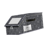 Maxbell Baseball Cap Organizer with Cardboard Multifunctional Zipper Close Container Black