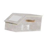 Maxbell Baseball Cap Organizer with Cardboard Multifunctional Zipper Close Container Beige