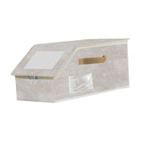 Maxbell Baseball Cap Organizer with Cardboard Multifunctional Zipper Close Container Beige