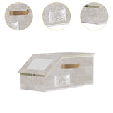 Maxbell Baseball Cap Organizer with Cardboard Multifunctional Zipper Close Container Beige