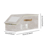 Maxbell Baseball Cap Organizer with Cardboard Multifunctional Zipper Close Container Beige