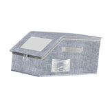 Maxbell Baseball Cap Organizer with Cardboard Multifunctional Zipper Close Container Gray