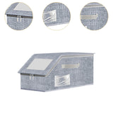 Maxbell Baseball Cap Organizer with Cardboard Multifunctional Zipper Close Container Gray