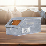 Maxbell Baseball Cap Organizer with Cardboard Multifunctional Zipper Close Container Gray