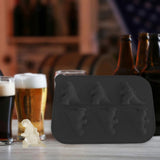 Maxbell Monster Ice Mould Funny DIY Ice Maker for Candy Party Supplies Summer Drinks Black