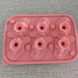 Maxbell Monster Ice Mould Funny DIY Ice Maker for Candy Party Supplies Summer Drinks Pink