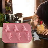 Maxbell Monster Ice Mould Funny DIY Ice Maker for Candy Party Supplies Summer Drinks Pink