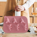 Maxbell Monster Ice Mould Funny DIY Ice Maker for Candy Party Supplies Summer Drinks Pink