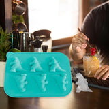 Maxbell Monster Ice Mould Funny DIY Ice Maker for Candy Party Supplies Summer Drinks Blue