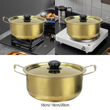 Maxbell Korea Ramen Pot Home Versatile Kimchi Soup Pot for Hiking Camping Restaurant 16cm