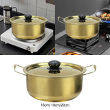 Maxbell Korea Ramen Pot Home Versatile Kimchi Soup Pot for Hiking Camping Restaurant 16cm
