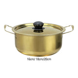 Maxbell Korea Ramen Pot Home Versatile Kimchi Soup Pot for Hiking Camping Restaurant 16cm