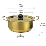Maxbell Korea Ramen Pot Home Versatile Kimchi Soup Pot for Hiking Camping Restaurant 18cm