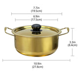 Maxbell Korea Ramen Pot Home Versatile Kimchi Soup Pot for Hiking Camping Restaurant 20cm