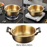 Maxbell Cooking Pot Seafood Pot Kitchen Accessories Portable Korean Ramen Noodle Pot 18cm