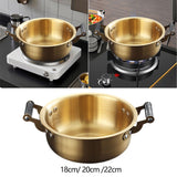 Maxbell Cooking Pot Seafood Pot Kitchen Accessories Portable Korean Ramen Noodle Pot 18cm
