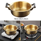 Maxbell Cooking Pot Seafood Pot Kitchen Accessories Portable Korean Ramen Noodle Pot 18cm