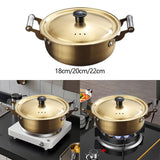 Maxbell Korean Ramen Cooking Pot with Lid Korean Instant Noodle Pot for Picnic Pasta 18cm