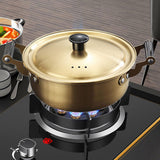 Maxbell Korean Ramen Cooking Pot with Lid Korean Instant Noodle Pot for Picnic Pasta 20cm