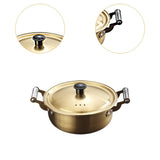 Maxbell Korean Ramen Cooking Pot with Lid Korean Instant Noodle Pot for Picnic Pasta 22cm