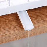 Maxbell Sponge Holder for Kitchen Sink Carbon Steel Sink Caddy for Washroom Bathroom White