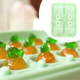 Maxbell Silicone Chilled Cube Maker Funny Chilled Cube Tray for Juice Drink Lemonade Green