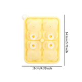 Maxbell Silicone Chilled Cube Maker Funny Chilled Cube Tray for Juice Drink Lemonade Yellow