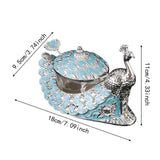 Maxbell Zinc Alloy Seasoning Jar Portable Entertaining Dining Sugar Container Holder Blue