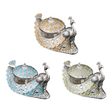 Maxbell Zinc Alloy Seasoning Jar Portable Entertaining Dining Sugar Container Holder Blue