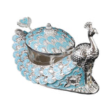 Maxbell Zinc Alloy Seasoning Jar Portable Entertaining Dining Sugar Container Holder Blue