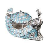 Maxbell Zinc Alloy Seasoning Jar Portable Entertaining Dining Sugar Container Holder Blue