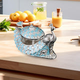 Maxbell Zinc Alloy Seasoning Jar Portable Entertaining Dining Sugar Container Holder Blue