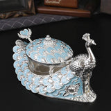 Maxbell Zinc Alloy Seasoning Jar Portable Entertaining Dining Sugar Container Holder Blue