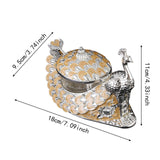 Maxbell Zinc Alloy Seasoning Jar Portable Entertaining Dining Sugar Container Holder Yellow
